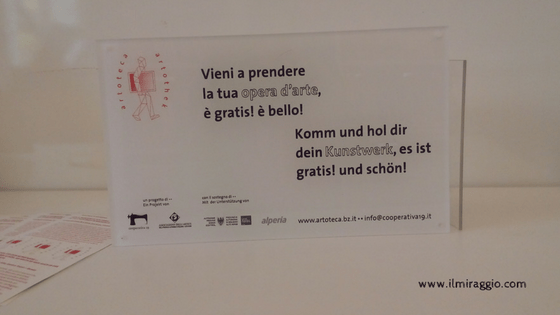 Artoteca in biblioteca
