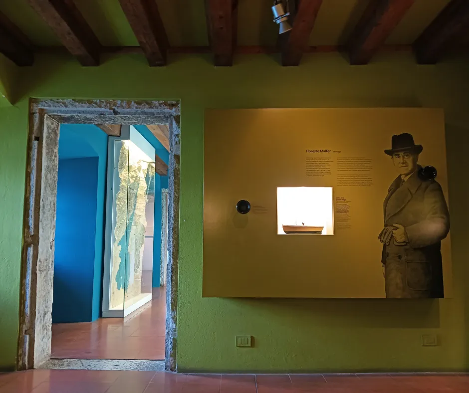 una delle sale del museo castello scaligero di malcesine