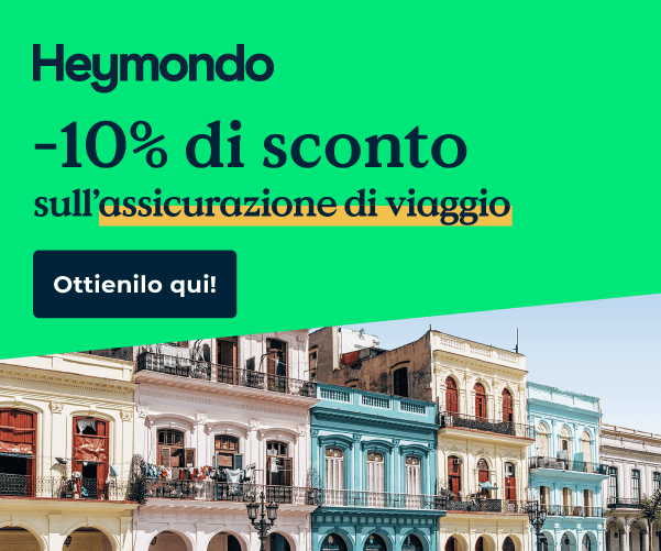 Sconto Assicurazione Viaggio Heymondo – codice ILMIRAGGIO